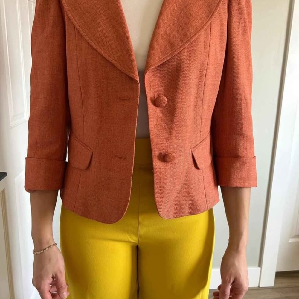 Women's Orange Blazer